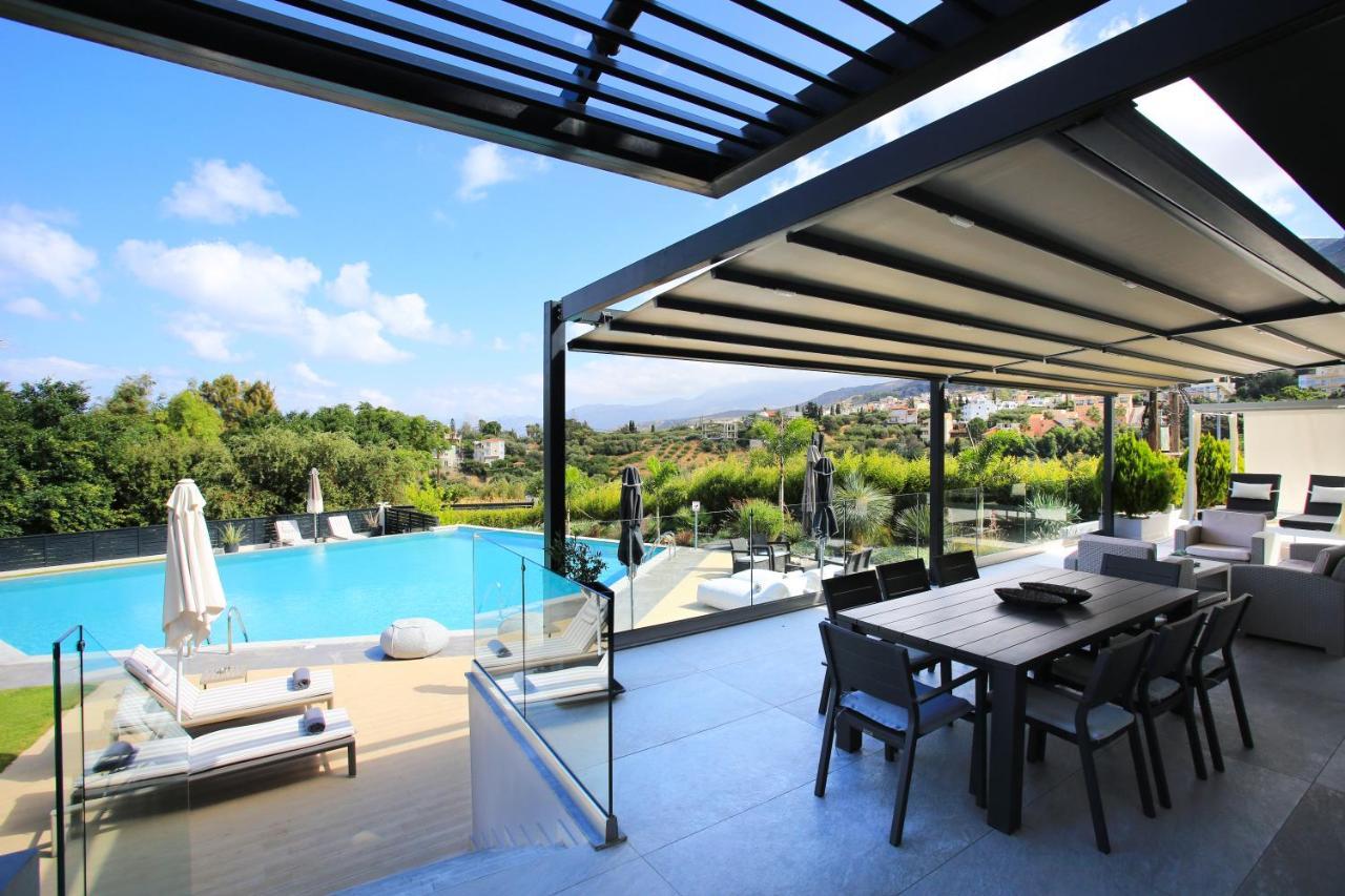 Orama Luxury Villa 4 Bedrooms With Private Pool Hersonissos  Exterior foto