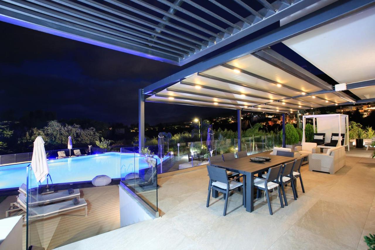 Orama Luxury Villa 4 Bedrooms With Private Pool Hersonissos  Exterior foto