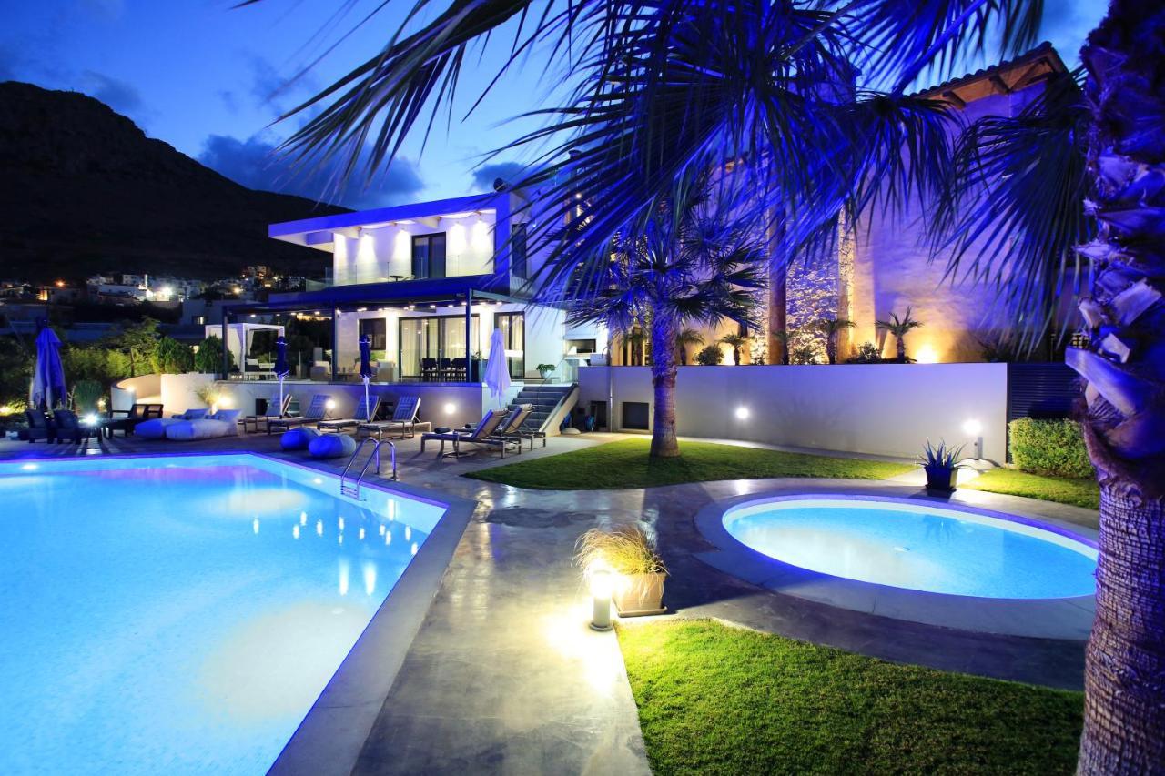 Orama Luxury Villa 4 Bedrooms With Private Pool Hersonissos  Exterior foto