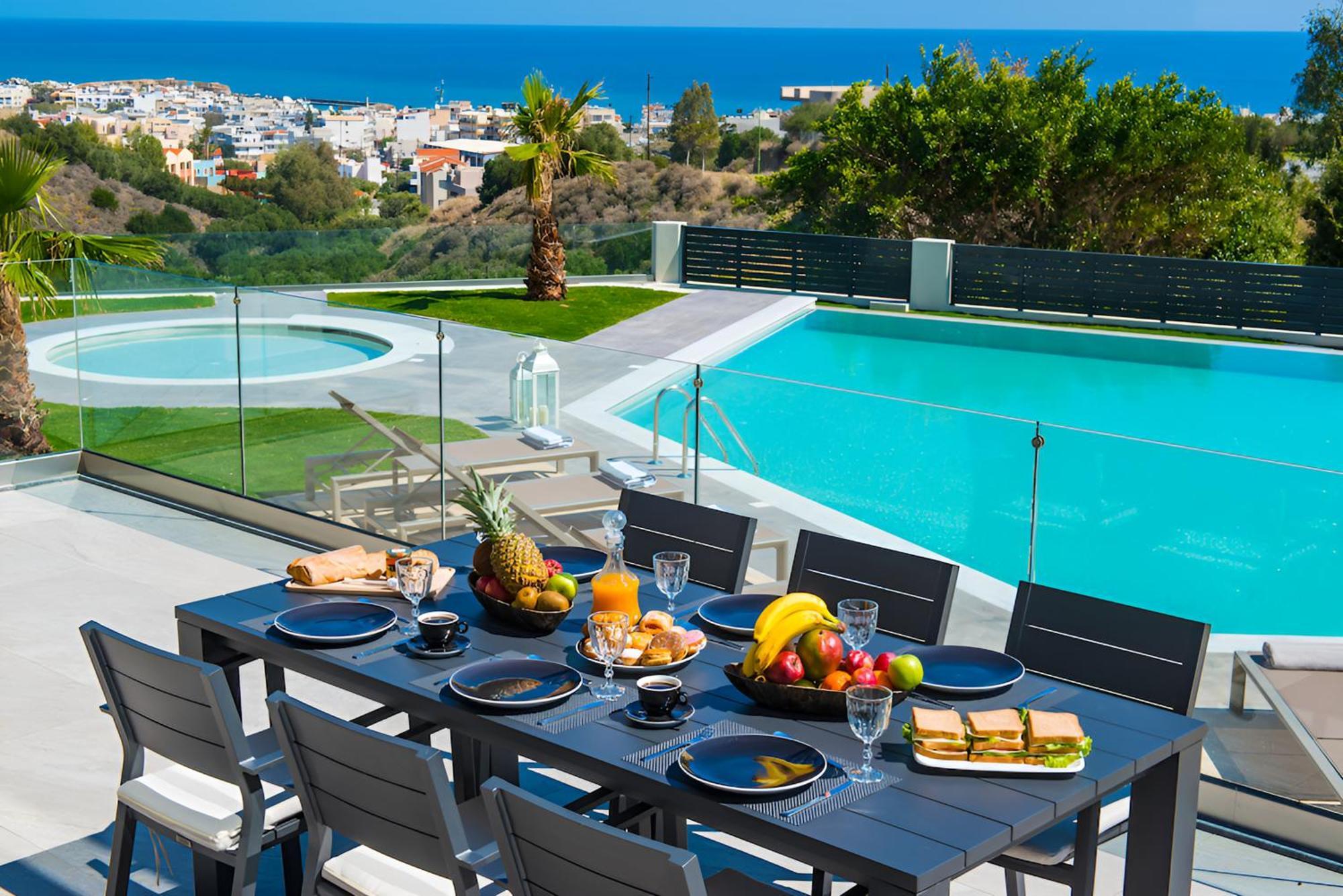 Orama Luxury Villa 4 Bedrooms With Private Pool Hersonissos  Exterior foto